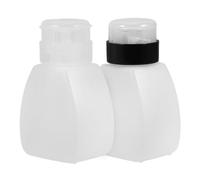 HAPINARY 2pezzi Bottiglie Pressione Ricaricabili Vuote Contenitori Per Solvente Per Smalto Bottiglie Trasparenti Per Manicure Art