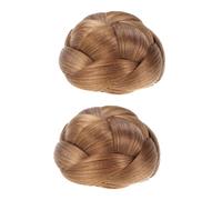 HAPINARY 2pezzi Braid Chignon Bun Extension Finta Parrucca Per Donne Accessorio Elegante Per Acconciature Di Viaggio e Occasioni Speciali Volume e Pienezza Per Bun e Ponytail