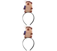 HAPINARY 2pezzi Capybara Headband Per Feste Cerchietto Cartoon Con Orecchie Di Capybara Per Cosplay e Performance Accessorio Divertente Per Eventi e Celebrazioni