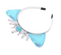 HAPINARY 2pezzi Cerchietto Cosplay Orecchie Di Gatto Con Paillettes Per Bambine Accessorio Carino Per Feste e Costumi Comodo e Attraente Per Giocattoli e Trucco