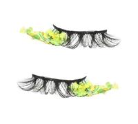 HAPINARY 2pezzi Ciglia Finte Luminescenti Con Glitter Per Look Affascinante e Naturale Per Eventi e Uso Quotidiano