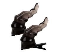 HAPINARY 2pezzi Cosplay Evil Ears Hairpin Per Halloween Accessori Per Feste Costume Per Masquerade e Cosplay Design Trasparente e Doppio Per Look Accattivante