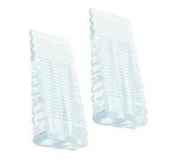 HAPINARY 2pezzi Cunei Fermaporta per Pavimento Fermaporta Trasparente per Camera da Letto Cunei in Gomma per Pesante Bloccare Sbattere Esterno Accessorio di Sicurezza per Casa Sostituzione