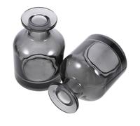 HAPINARY 2pezzi Diffusore in Vetro Cilindrico Contenitori Per Oli Essenziali Bottiglie Vuote Per Aromaterapia Flacone Diffusore in Vetro Per Casa e Auto