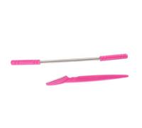HAPINARY 2pezzi Epilatore Per e Sopracciglia Set Rosa Include Rimuovi Molla e Rasoio Per Sopracciglia Strumento Portatile Per Depilazione Facciale Adatto Tutti Tipi