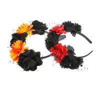 HAPINARY 2pezzi Fascia per Capelli Donna Halloween e Ragni Fascia Capelli da Donna Tessuto Morbido Copricapo per Festa Autunnale Adatto Tutti Stile Semplice