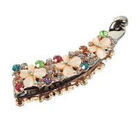 HAPINARY 2pezzi Fermaglio Per Banana Con Strass Accessorio Elegante Per Donne e Ragazze Per Occasioni Speciali Come Matrimonio e Compleanni