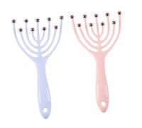 HAPINARY 2pezzi Massaggiatore Per Capelluto Strumento Per Massaggio Del Capelluto Massaggiatore Per Testa Strumento Antistress Migliora La Circolazione Sanguigna Rilassa i Muscoli Contratti