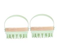 HAPINARY 2pezzi Massaggiatore Silicone Per Capelluto Esfoliante Per Scrubber Per Shampoo Per Tutti Tipi Di Uso Doccia o Prima Di Dormire