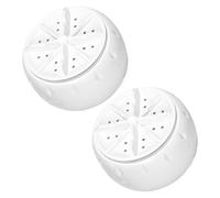 HAPINARY 2pezzi Mini Lavatrice Portatile Automatica Con Inferiore Lavatrice Per e Appartamenti Usb Perfetta Per Biancheria e
