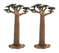 HAPINARY 2pezzi Mini Modelli di Alberi Baobab in Miniatura per Paesaggi Fai da Te Accessori Realistici per Diorami e Trenini Decorazioni Artistiche Micro e Tavoli da Sabbia