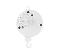 HAPINARY 2pezzi Music Box Mobile Per Lettino Con Gancio Plunger e Movimento Musicale Giocattolo Da Culla Per Sviluppo Sensoriale Bianco