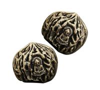 HAPINARY 2pezzi Palla Da Massaggio Ottone Per Esercizi Manuali Di Decorazione Stile Cinese Con Superficie Liscia e Touch Confortevole Per Ufficio e Casa Elegante Ornamento Ottone Per
