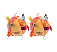 HAPINARY 2pezzi Palla Di Peluche Di Campanella Per Ragazzo Ragazza Ragazza Con Effetto Sonoro e Etichette Morbide Per Sviluppo Sensoriale Per Auto Culla e Decorazione