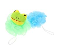 HAPINARY 2pezzi Palline Da Bagno Esfolianti Per Ragazzo Ragazza Di Spugne Morbide Design Cartone Animato Orso Rana Sicure Per La Delicata e Facili Da Usare Per Bagnetto Dei Ragazzo