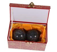 HAPINARY 2pezzi Palline Da Fitness Per Anziani Naturale Palline Per Riabilitazione Della Mano Portatile Con Scatola Di Stoccaggio Per Massaggio e Esercizi Per Mani Degli Anziani