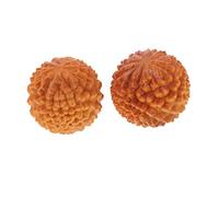 HAPINARY 2pezzi Palline in Legno Per Esercizi Manuali Palle Da Massaggio Forma Di Durian Palle Da Mano in Legno