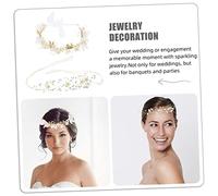 HAPINARY 2Pezzi per Sposa Tiara con Fiori e Foglie Accessori Matrimonio per e Cerimonie Design Raffinato e Materiali