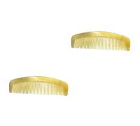 HAPINARY 2pezzi Pettine Antistatico Corno Per Design e Funzionalità Per Smoothing e Della Caduta Dei e Portatile Per