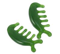 HAPINARY 2pezzi Pettine Massaggiante Per Da Design Unico Per Massaggio Del Capelluto Accessorio Leggero e Portatile Per Viaggi Stimolazione e Relax Muscolare