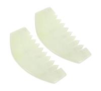 HAPINARY 2pezzi Pettine per Cuoio Capelluto Guasha Massaggiante Pettine in Pietra Naturale per Capelli Strumento Portatile per Massaggio del Cuoio Capelluto Guasha per Raschiare