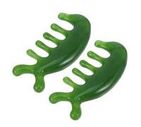 HAPINARY 2pezzi Pettine Per Massaggi Denti Larghi Pettine Portatile Per Capelluto Strumento Per Raschiare e Stimolare Capelluto Rilassare i Muscoli Per