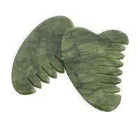 HAPINARY 2pezzi Pettine per Massaggio del Capelluto Raschietto per Viso in Pettine per Massaggiare i Capelli Strumento per Massaggiare Capelluto Portatile per Massaggio alla Testa