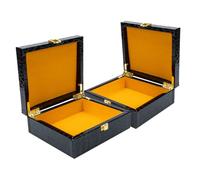 HAPINARY 2pezzi Porta Sigari Con Coperchio Ribalta Scatola Compatta Per Sigari Custodia Protettiva in Materiale Stabile Umidificatore Freschi Contenitore Portatile Con Maniglia