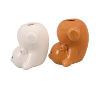 HAPINARY 2pezzi Portaspazzolino Per Ragazzo Ragazza in Bagno Dispenser Per Stuzzicadenti Organizer Per Spazzolini e Dentifricio Design Grazioso