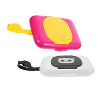 HAPINARY 2pezzi Ripetitore Portatile Per Salviette Umidificate Per Ragazza Scatola Contenitore Per Salviette Design Compatto e Leggero Adatto Per Camera Da Letto Cameretta Cucina Soggiorno