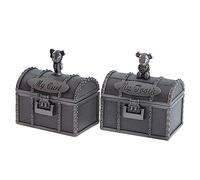 HAPINARY 2pezzi Scatola Per Denti Latte Denti Per Ragazzo Scatola Per Conservare i Denti Latte Scatola Per Fetali Certificato Nascita Scatola Ricordo Per