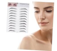 HAPINARY 2pezzi Sopracciglia Adesive Imitazione Stile Naturale Strumenti Per Sopracciglia Per Uomini e Donne Facili Da Applicare e Duraturi Colore Nero Perfetti Per Cambiare Look Pochi