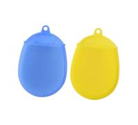 HAPINARY 2pezzi Spazzola Da Bagno in Silicone Per Bagnetto Da Strumento Di Pulizia e Massaggio Per Ragazzo Ragazza Ragazza Piccoli Sicuro e Confortevole