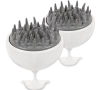 HAPINARY 2pezzi Spazzola Massaggiatore Per Capelluto Da Viaggio Raschietto Resistente All Usura Per Uso Domestico Esfoliante Per Shampoo e Bagnoschiuma