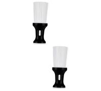 HAPINARY 2pezzi Spazzola Per Parrucchiere Professionale Duster Per Rimozione Polvere e Accessorio Per Salone Con Forma Piatta Nero Strumento Essenziale Per Barbieri e Stilisti