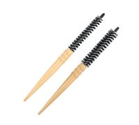 HAPINARY 2pezzi Spazzola Rotonda Legno Per Capelli Con Massaggio Antistatico Leggera e Compatta Districante e Stimolante Capelluto Per Donne Adatta Capelli Lunghi e Corti