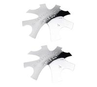 HAPINARY 2pezzi Stencil Francese Per Manicure in Acciaio Resistente Per Nail Art Con Taglierina Multi-slot Strumento Trucco Unghie Per Saloni e Uso Personale