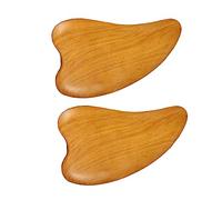HAPINARY 2pezzi Strumenti Di Massaggio Facciale Legno Naturale Accessori Per Rilascio Muscolare e Trattamento Antirughe Facili Da Trasportare Per Massaggi Facciali e Corpo