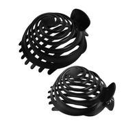 HAPINARY 2pezzi Supporto Spirale Cupola Elegante in Plastica Pinza Per Capelli Fungo Rotonda Clip Antiscivolo Per Chignon Strumento Per Styling Creativo e Rapido Per Donne