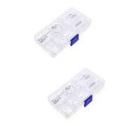 HAPINARY 2sets Attrezzi Per Riparazione Occhiali Con Viti Cacciavite e Naselli Kit Completo Per Occhiali Da Sole e Elettronica Organizzato Custodia Per Uso Domestico e Professionale
