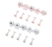 HAPINARY 2sets Mano Manichino in Resina Trasparente Per Esercitarsi Unghie Mano Design e Striscia Supporto Per Unghie Finte Olografiche Per Pratica Salone Te