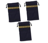 HAPINARY 3 Pezzi Borsa per Dei Tarocchi con Chiusura Organizer Portatile per Dei Tarocchi Sacchetto Stoccaggio Decorativo e Scuro