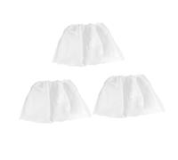 HAPINARY 3 pezzi Borsa Raccoglitore per Aspiratore Unghie Materiale Non Facile Usare Compatibile con Collettori Bianco