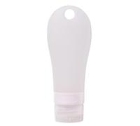 HAPINARY 3 Pezzi Bottiglia Vuota in Silicone 60ml Dispenser Ricaricabile Portatile Contenitore Cosmetico Da Viaggio Per Trucco E Cura Della Pelle Con Foro Di Spremuta