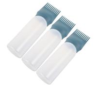 HAPINARY 3 Pezzi Bottiglie Applicatore per Oliatura con Pettine Dispenser per Trattamenti e Colorazione Dei per Applicazione e Veloce