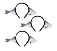 HAPINARY 3 Pezzi Cerchietti Divertenti per Capelli Tema Pesce Fascia Animale Marina Comoda e Aderente per Donne Accessorio Cosplay per Feste Capodanno Spa e Trucco