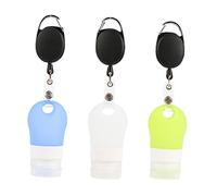 HAPINARY 3 Pezzi Contenitori Da Viaggio Per Shampoo Flacone in Silicone Dispenser Portatile Contenitore Liquidi Viaggio