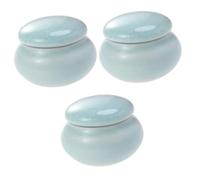 HAPINARY 3 Pezzi Di Barattoli Per Cosmetici Con Coperchio Sigillante 4 6x2 7x3 5 Cm Mini Contenitori Per Liquidi Serbatoio Di Stoccaggio Portatile