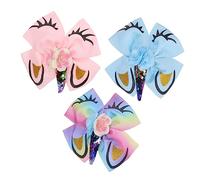 HAPINARY 3 Pezzi Di Fiocchi Per Chioma Bambine Fermagli A Coccodrillo Con Paillettes Adatti Vestiti Fasce Borse