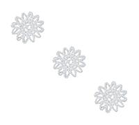 HAPINARY 3 Pezzi Di Rete Elastica Per All'uncinetto Alla Moda Con Design Di Strass Scintillanti Per Chignon Per La Danza